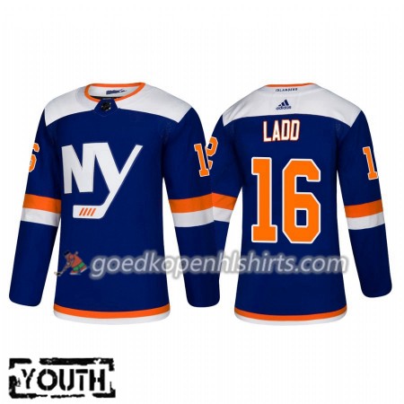 New York Islanders Andrew Ladd 16 Adidas 2018-2019 Alternate Authentic Shirt - Kinderen